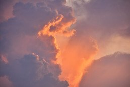 Clouds during sunset